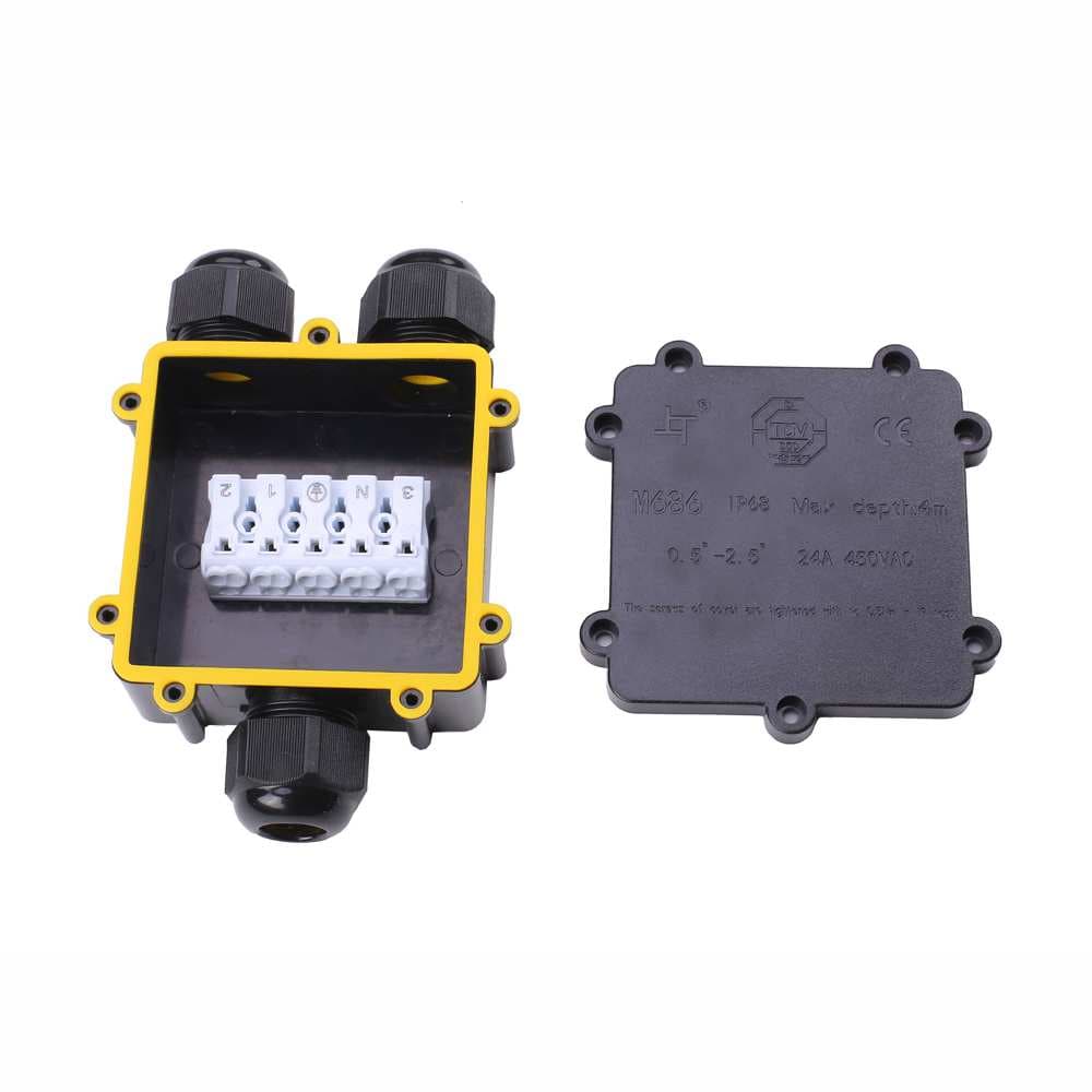 Junction Box IP68 Waterproof 3-Way Cable Connectors