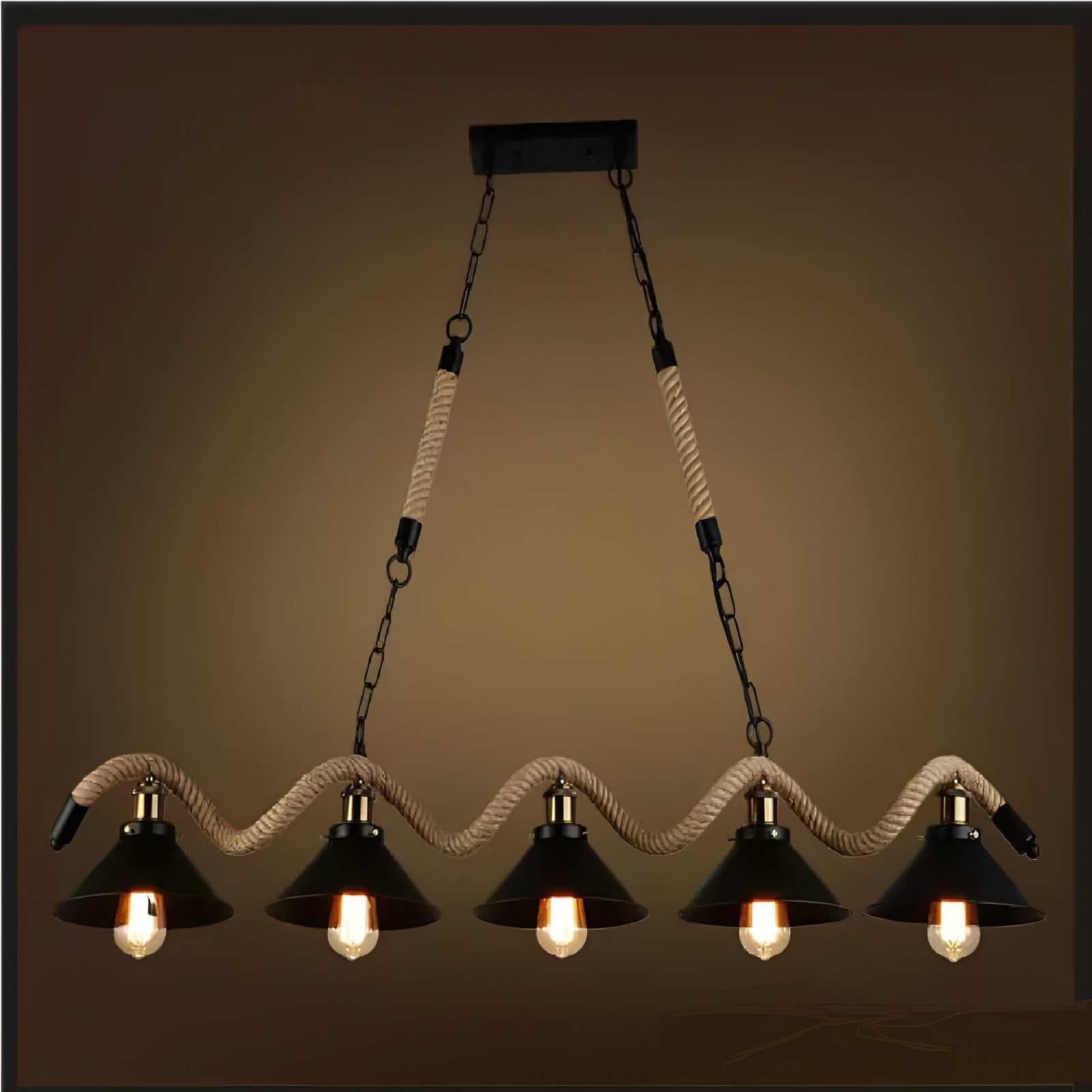 Industrial Style Bar Rope Chandelier CP103