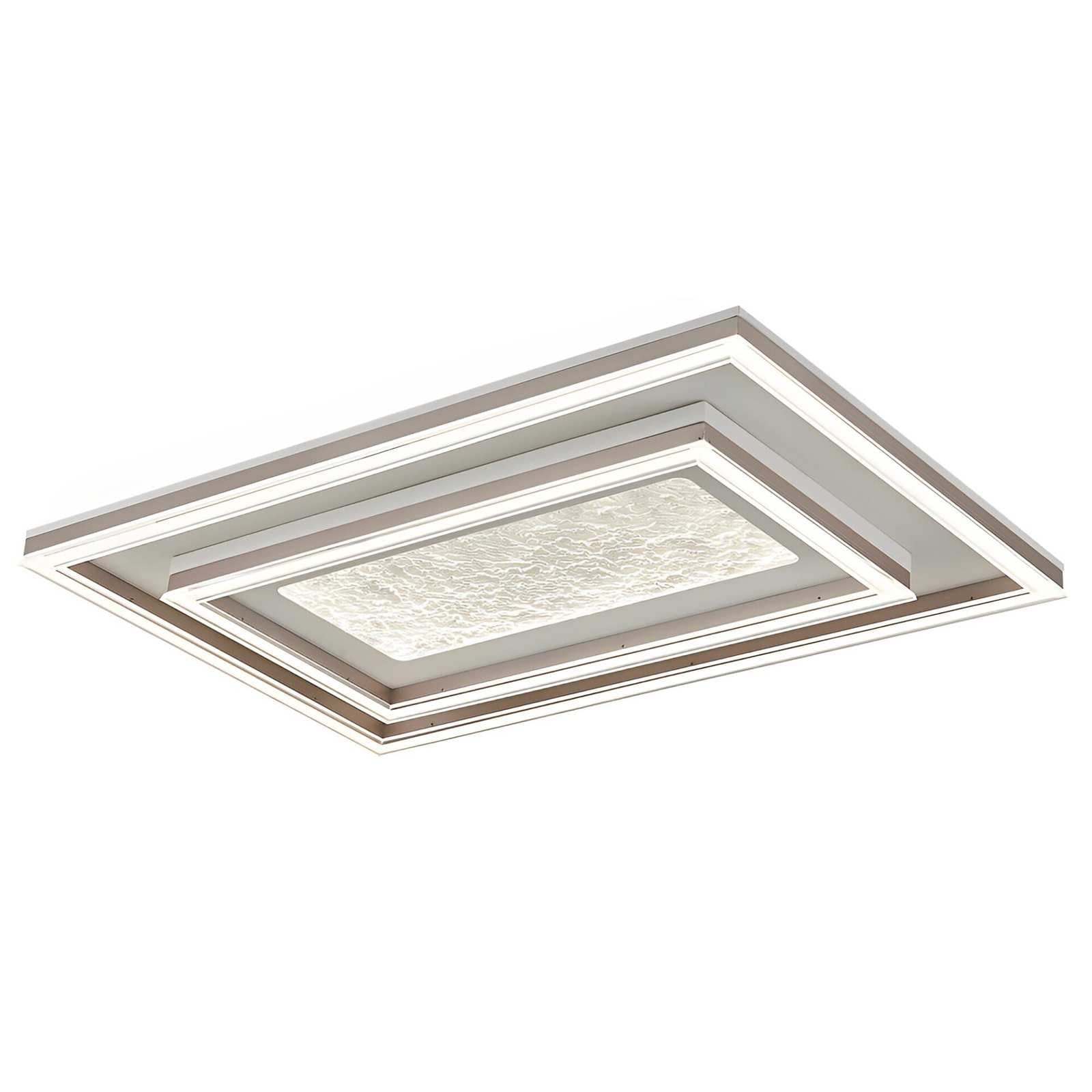 Modern Two-Layer Rectangle Flush Ceiling Chandelier CP154