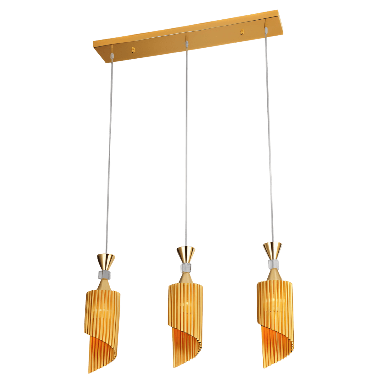 3 Large Gold Ceiling Pendant Dining Lights CP109