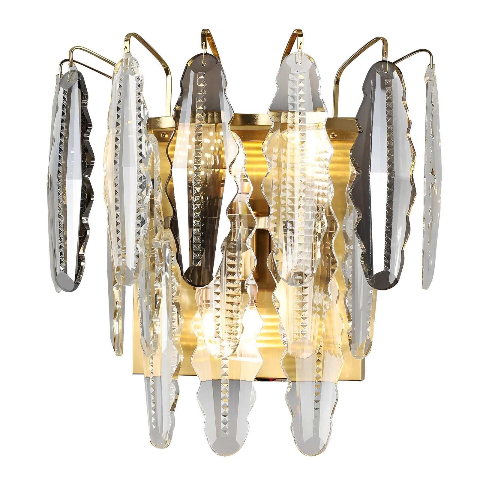 Gold Crystal Leaf Wall Light CH09/3G