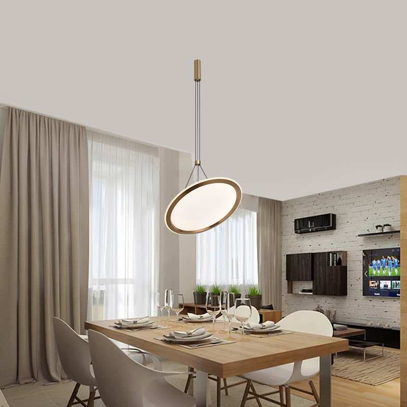 Modern Gold Hanging Circle Ceiling Light CP189