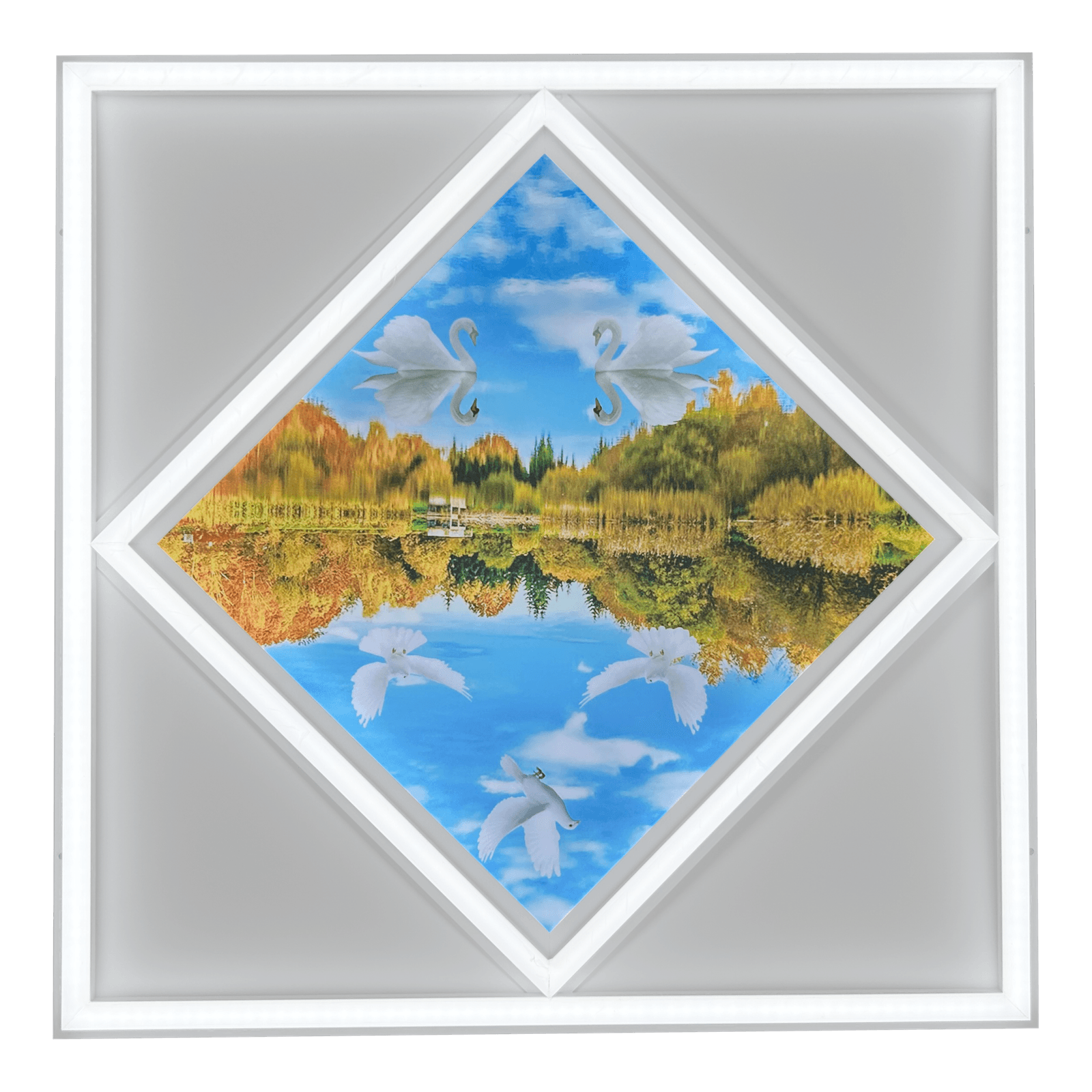 Diamond Shape Autumn LED Panel Light - 600mm X 600mm