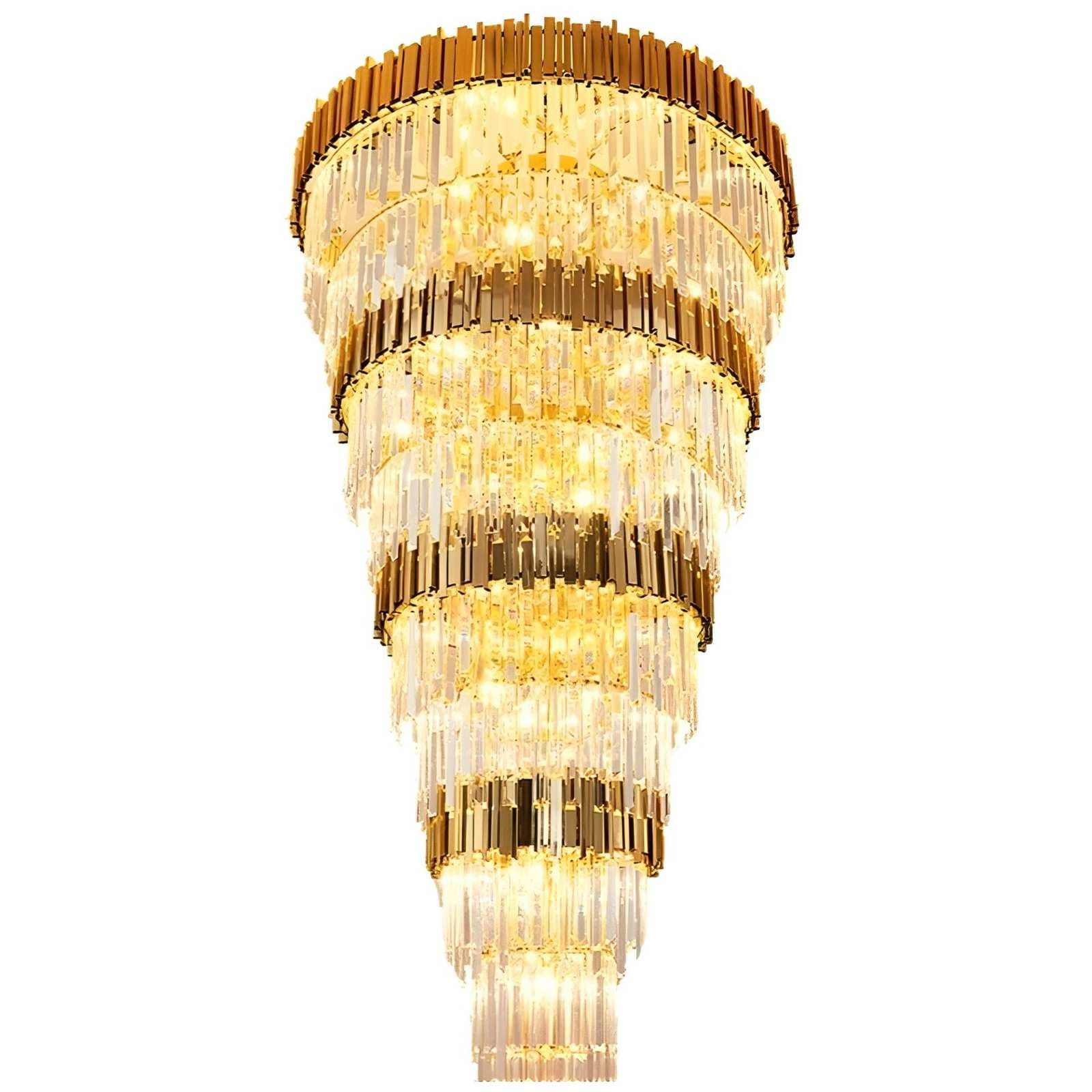 High Ceiling Gold Crystal Chandelier - CH232/40